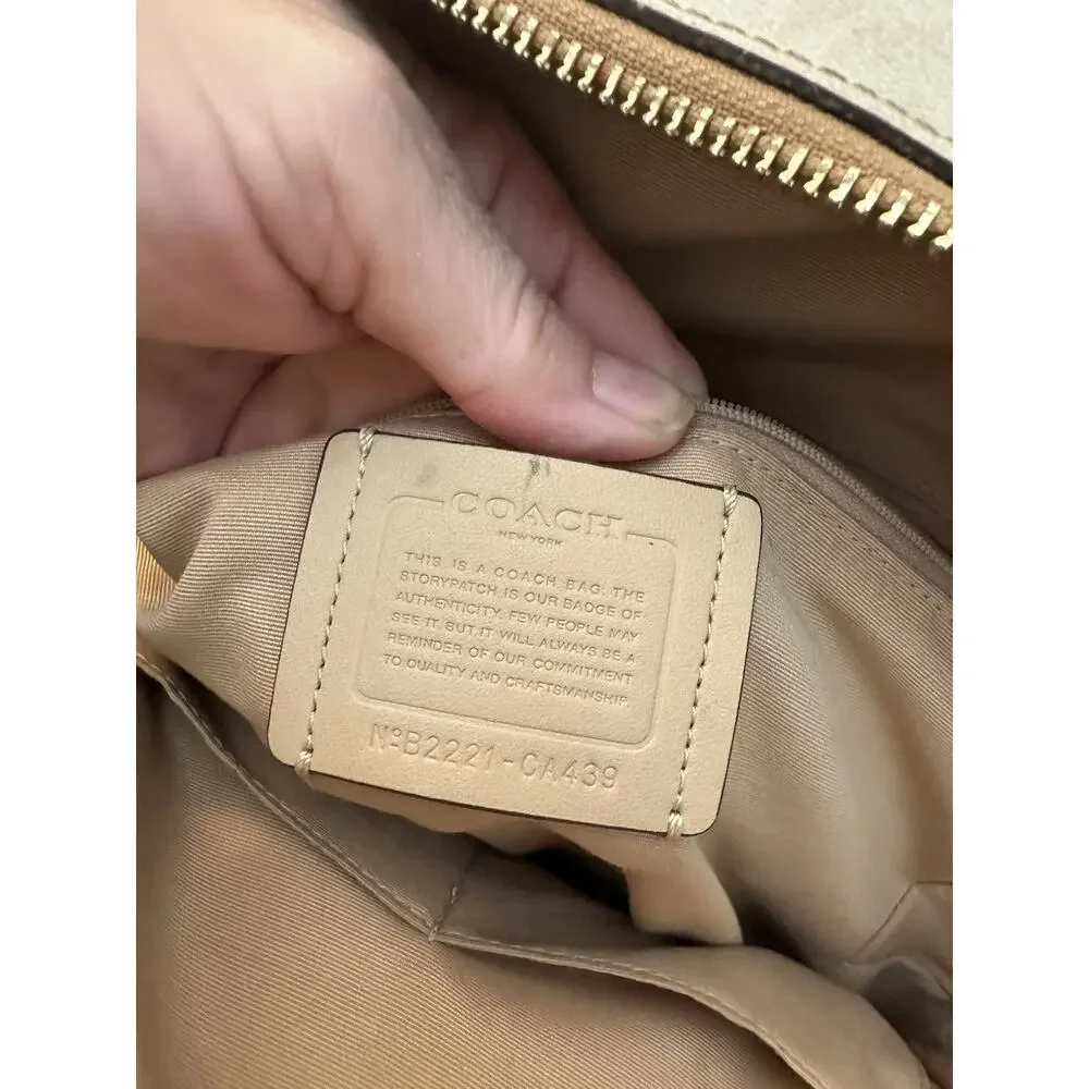 Coach Court Backpack in the blocked signature coated canvas #36